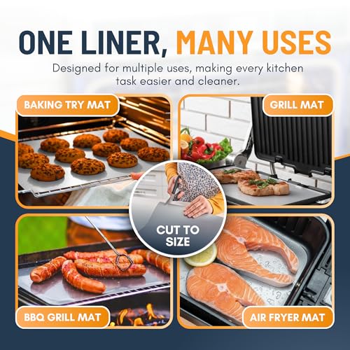 image for Linda's Essentials Oven Liners for Bottom of Oven - 4 Pack Large 