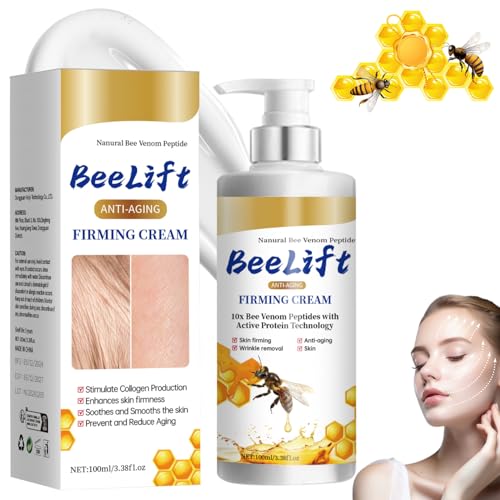 BeeLift Anti-Aging Firming Cream Bee Lift Firming Cream Bee Venom Wrinkle Removal Cream Bee Venom Skin Firming Cream 24-Hour Moisturizing Body Cream Natural Anti Wrinkle Cream for All Skin Types