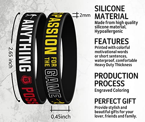 image for Razpah 12 Pieces Baseball with Motivational Sports Quotes, Baseball Si