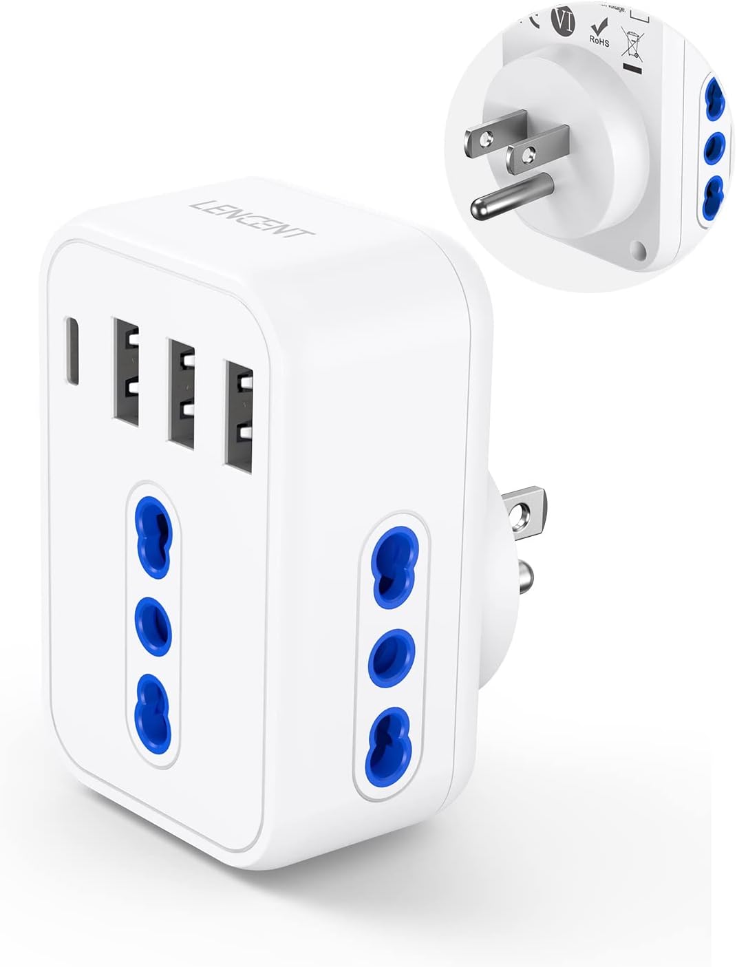 Adattatore Giappone Convertitore Adattatore Da Spina Italiana 2P T - Foto 7