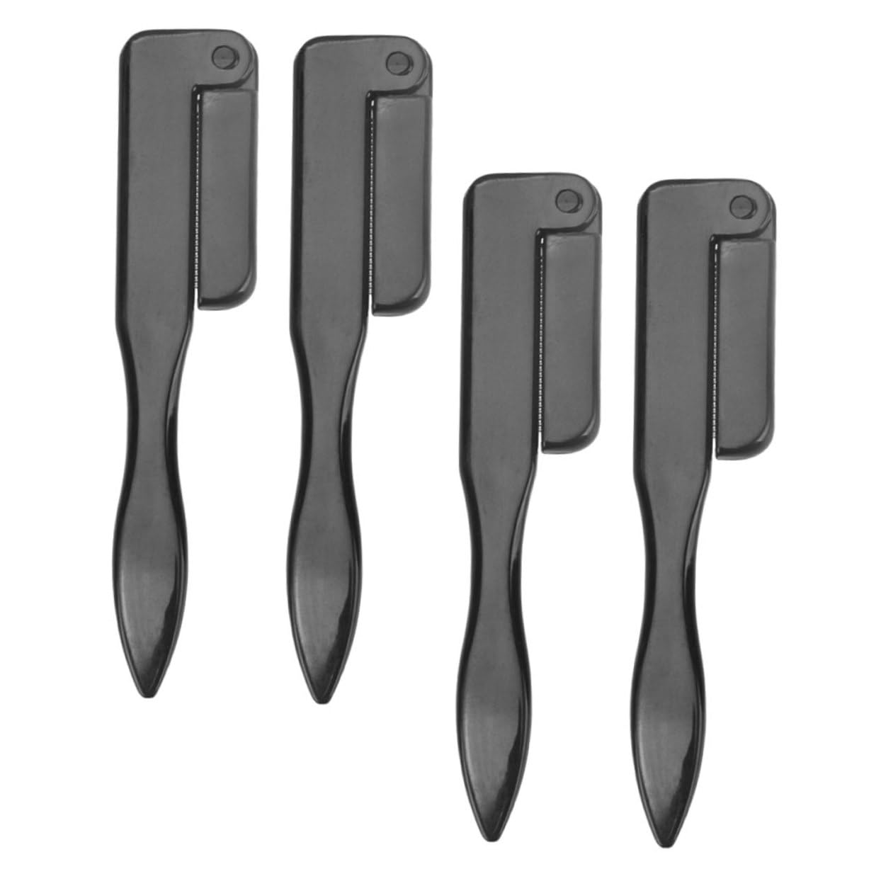 Beavorty 4pcs Multi-Functional Brow Styling Eyebrow Brush Set Brow Spoolies for Eyebrows Folding Comb Perfect for Makeup Beauty Salons