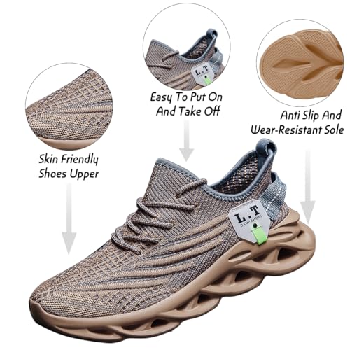 Image of Mens Running Walking Tennis Shoes Mens Casual Fashion Gym Hiking Shoes for Men Sneakers Work Breathable Comfortable Lightweight