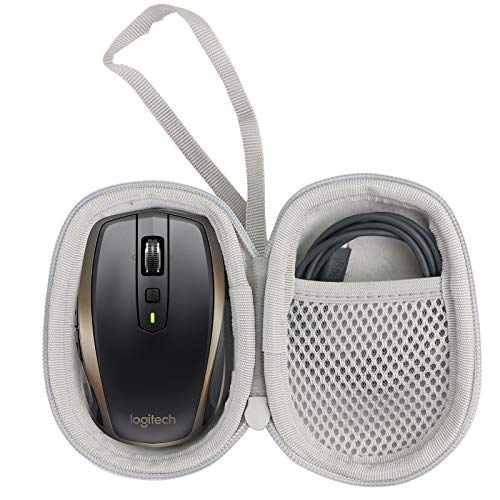 Image of co2CREA Hard Case Replacement For Logitech MX Anywhere 3S Anywhere 3 Anywhere 2S Anywhere 2 Compact Performance Bluetooth Mouse (Grey Case)