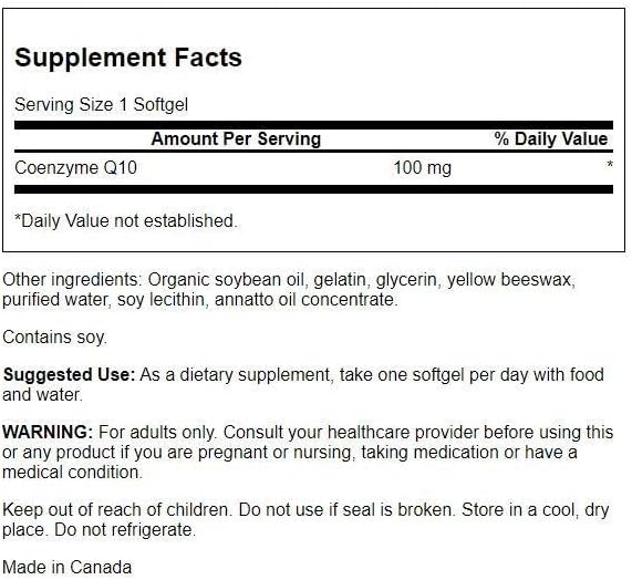 Miniatura 2 de Swanson CoQ10 - Apoyo antioxidante energético - Suplemento de coenzima Q10 - (100 cápsulas blandas, 100 mg cada una)
