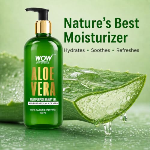 BUYWOW WOW Skin Science 99% Pure Aloe Vera Gel 500ml - Image 5