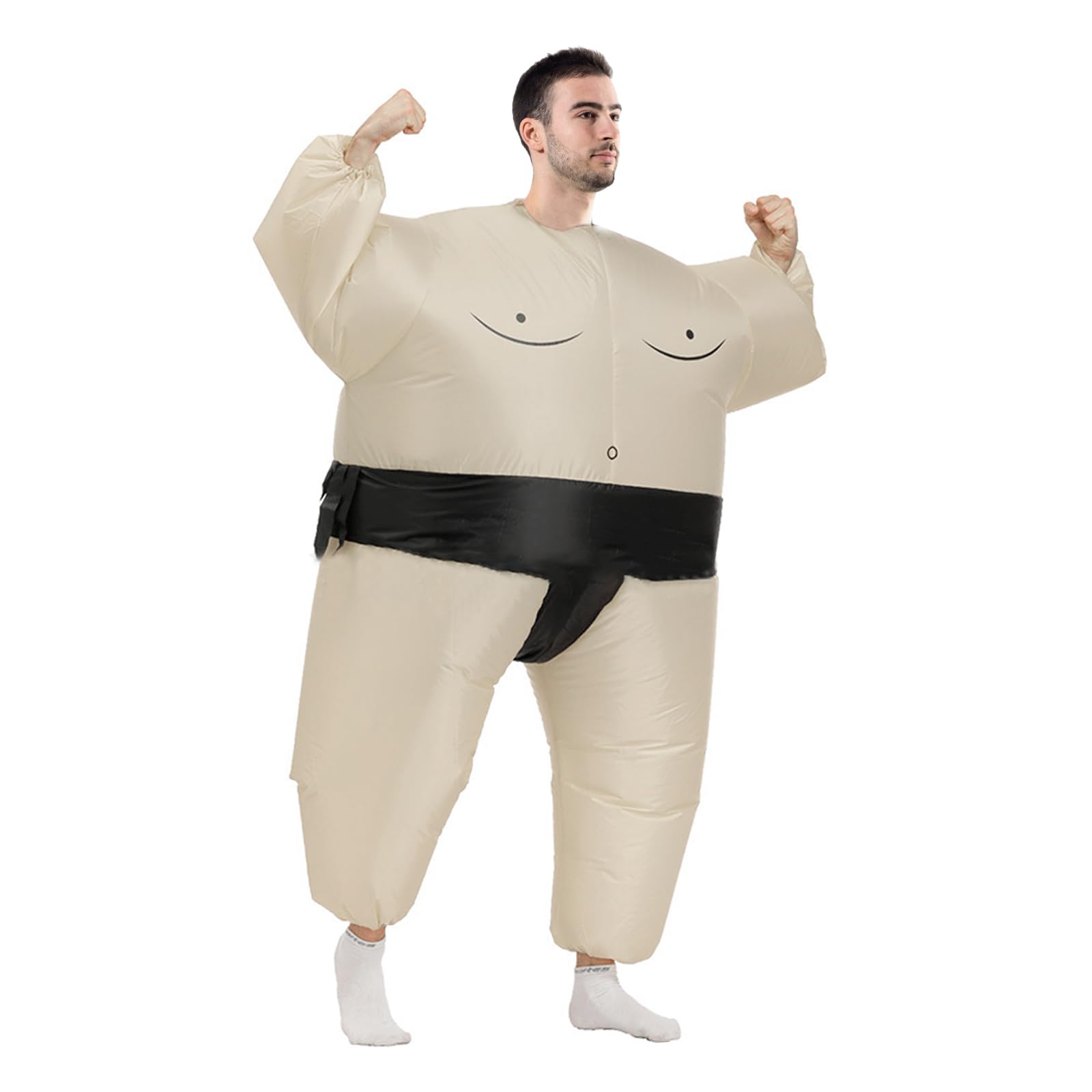 LATAFA Inflatable Sumo Costume Adult Inflatable Costumes Sumo Wrestler Inflatable Fancy Dress Costume Suit for Adult Blow up Halloween Costume