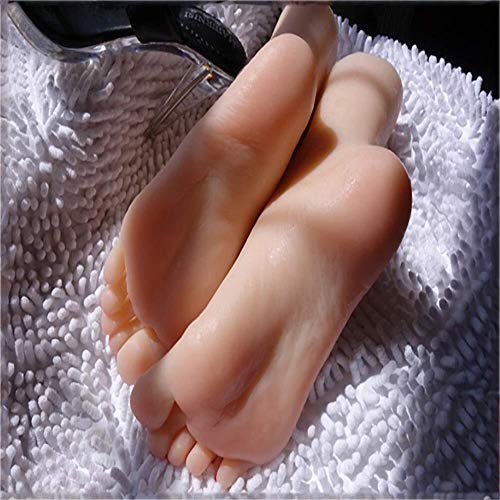 Torso 1 paar siliconen vrouwelijke Mannequin voet Display kunst schets 37 werven Display sandaal schoen sok 0403 - Afbeelding 4