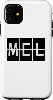 iPhone 11 MEL Melbourne Australia Retro World Traveler Airport Code Case