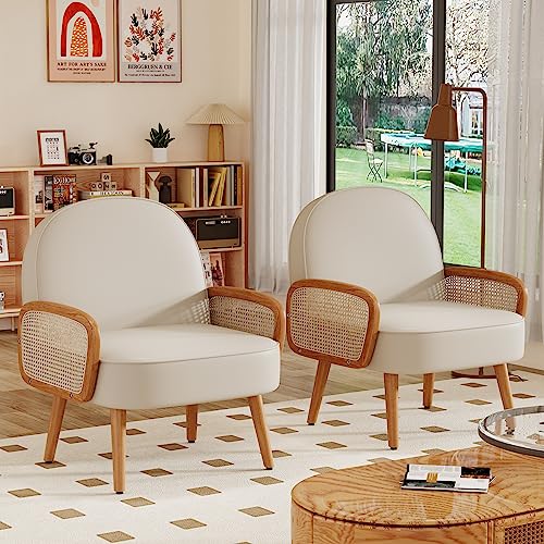 Sillón Plegable Cuero Sintético Beige