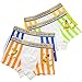 LORYLOY 4 Pares Bóxers Niño Algodón Calzoncillos para Niñito Pantalones Cortos Ropa Interior 2-10 Años, Paquete de Caja Regalo