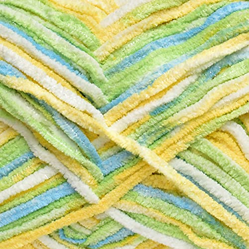 Image of Vard hman Thick Chunky Wool, Blanket Green Daffodil WL 200 gm Best Used with Knitting Needles, Crochet Needles Wool Yarn for Knitting. by Vardhma A IA