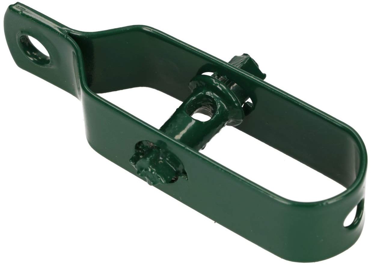KOTARBAU® Tensor de Alambre para Mallas, 100 mm, Galvanizado, Resistente a la corrosión, Verde, Tensor para Vallas, Accesorio para tensar alambres para Sujetar a la Malla de jardín, 100 Unidades