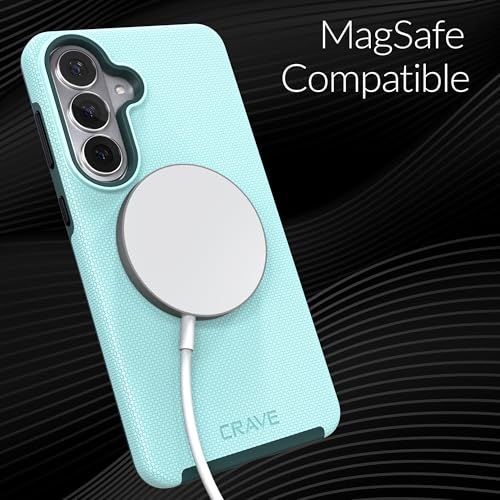 Image of Crave for Samsung Galaxy S26 Plus Case, Compatible with MagSafe Shockproof Protection Dual Layer Case for Samsung Galaxy S26 Plus (6.7 inch) - Aqua