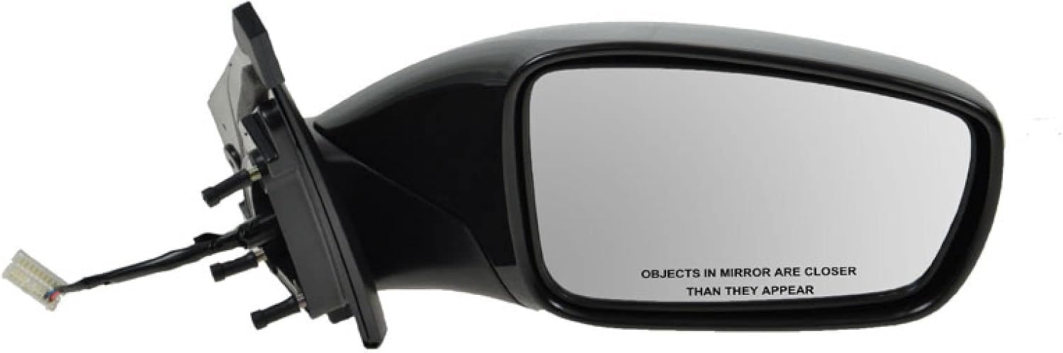 TRQ Right Mirror without Heat, without Housing Turn Signal Passenger Side Compatible with 11-13 Sonata HY1321165