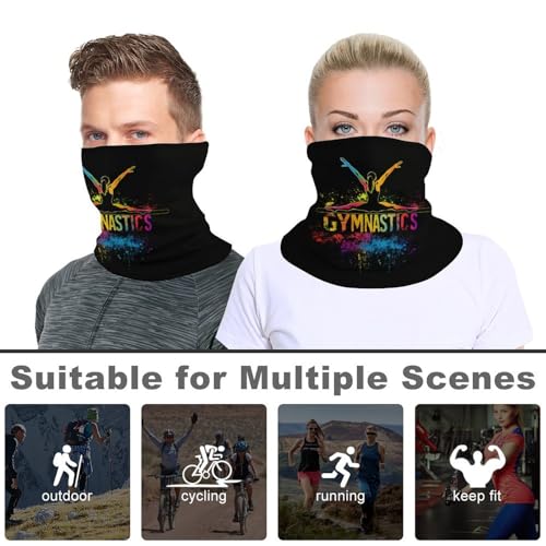 Gymnastics Gymnast Face Mask Bandana Breathable Scarf Neck Gaiter Headband for Women Men Outdoor4
