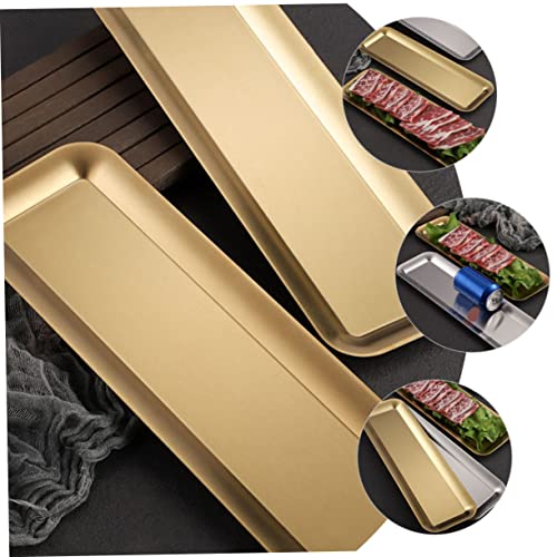 Plato rectangular de acero inoxidable Garneck miniatura 4
