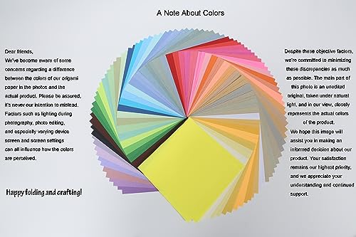 Kyteazr KY1805 Origami Paper 50 Colors 100 Sheets 6 Inch X 6 Inch thumb #3