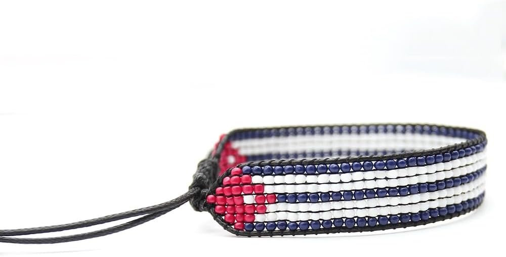 FAHARI Flag Bracelet | Adjustable | Handcrafted | Boho| Patriotic Bracelet - Image 7