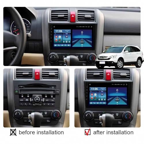 Radio de coche con pantalla táctil, Mirror Link y Android Auto para Honda CR-V 2