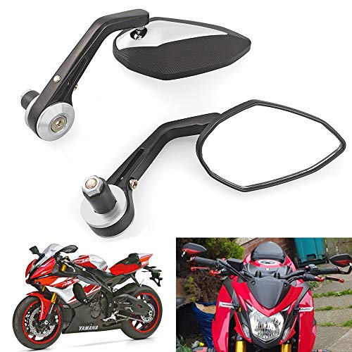 Espelho retrovisor universal 22 mm guidão guidão guidão para Kawasaki z800 z750 z250 z1000 z900 er6n