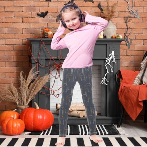 Girls' Leggings Soft Comfortable Leggings for Kids Ankle Length Girls Printed Leggings 4-10 Years2