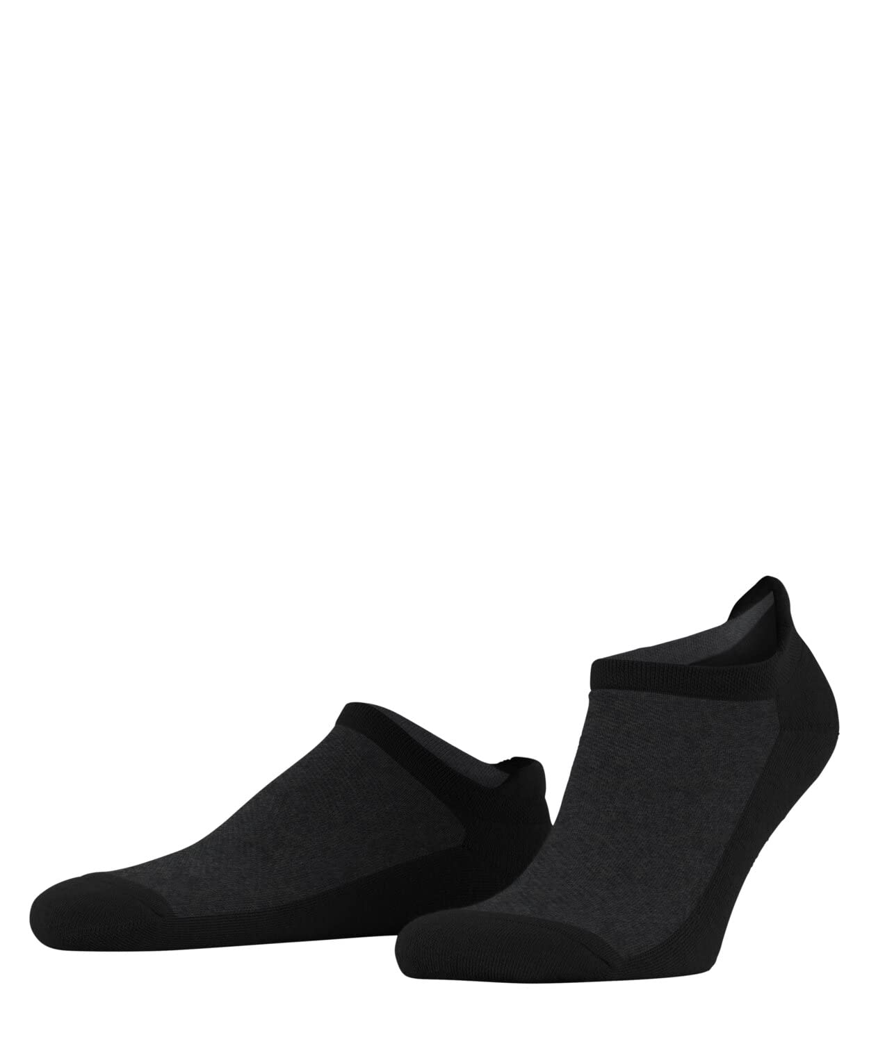 Burlington Men's Black 3000 Athleisure M Sn Soft Breathable Quick Drying Low-Cut Plain 1 Pair Trainer Socks, 8.5-11