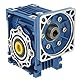 Oumefar 12V / 24V DC Getriebemotor, 24V Sschneckengetriebemotor 120W RV40 Schneckengetriebemotor Drehzahl einstellbar im Uhrzeigersinn/CCW mit Selbsthemmung(12V)