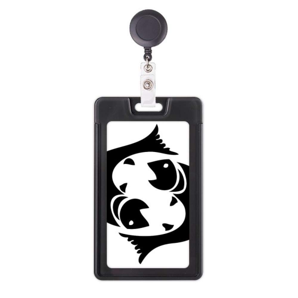 Porte-badge rétractable Poissons ne perdez plus votre carte d'accès