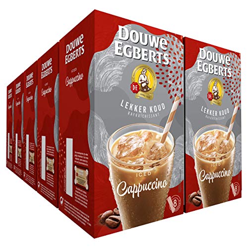 Douwe Egberts Oploskoffie Lekker Koud Cappuccino, (80 Sachets, IJskoffie, Instant Koffie), 8 x 4 Zakjes - Afbeelding 4