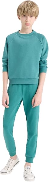 DeFacto Erkek Çocuk Bisiklet Yaka Basic Düz Okul Sweatshirt