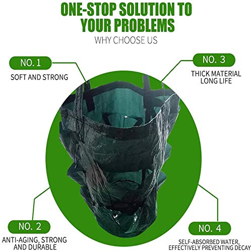 Strawberry Planting Bags,2 Pack 3 Gallon Hanging Strawberry Planter With 8 Holes,Plant Growing Bags With Handle,Strawberry Planting Containers For Garden #TOP2