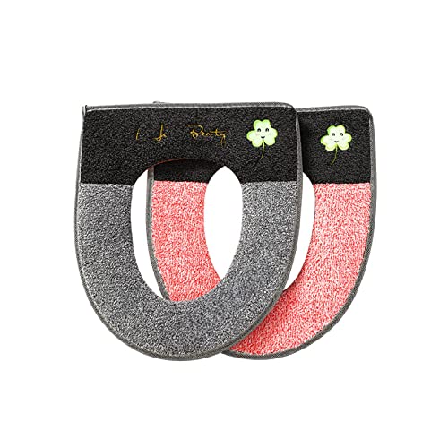 NYZABDL Haushaltstoilettenkissen mit leuchtendem Licht. O-förmiges U-förmiges Toilettensitzkissen mit Reißverschluss, geeignet für Haushalte, Unternehmen usw, Rosa – Bild 4