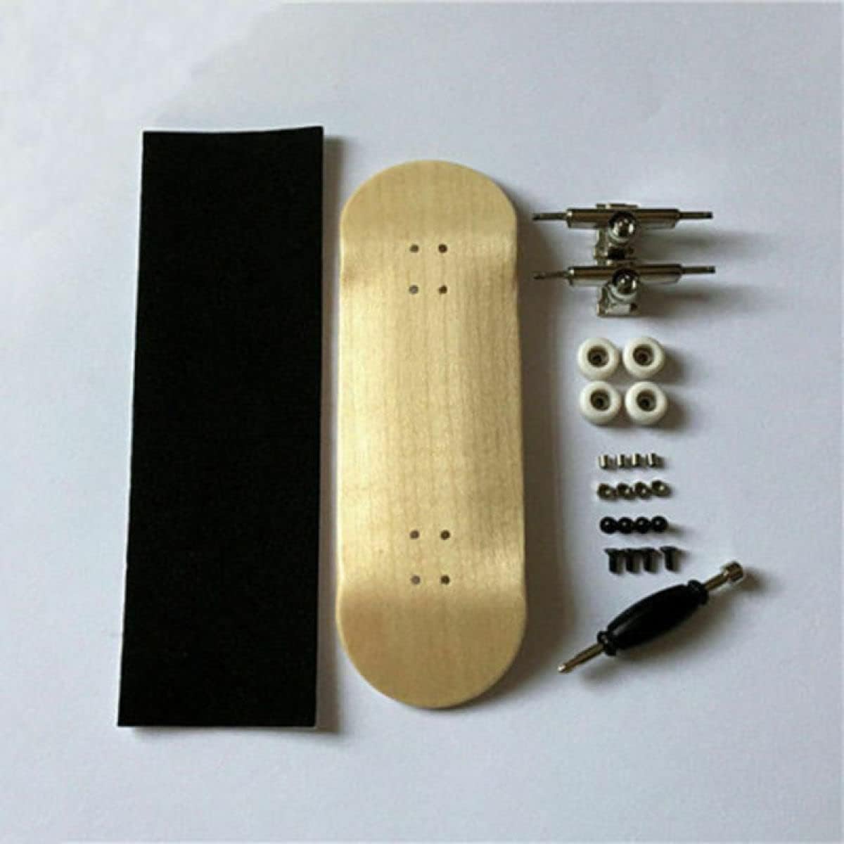 32MM Basic Complete Wooden Maple Handmade Fingerboard Finger Skateboard Pro Set Accessories Part