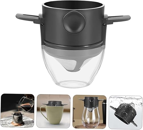 Miniatura 6 de 1 juego de herramienta de filtro de café de elaboración manual para el hogar, embudo de café y fabricante de filtro para preparación manual de goteo