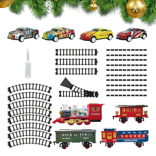 Besreey Tren para Niños,Juguete De Tren Eléctrico con Pista, Luces Y Música | Juego De Eléctrico - para Niños De Todas Las Edades, Aprendizaje Educativo, Regalo De Cumpleaños para