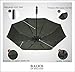 Balios® Prestige Travel Umbrella, Real Wood Handle, Auto Open & Close, Vented Windproof Double Canopy, Designed in UK (Olive Green with Real Wood Handle)