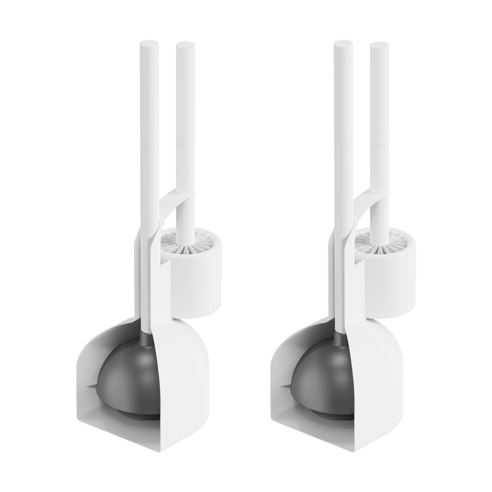 KUK 2-in-1 Toilet Brush & Plunger Set -12