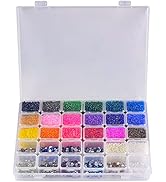 30 Grids Large Diamond Painting Storage, Art Accessories Tools Containers Case Plastic Bead Organ...