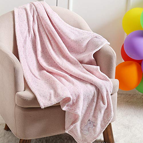 Image of CREVENT 2Pcs 30''X40'' Cute Cozy Fluffy Warm Baby Blankets for Infants Toddlers' Bedding Crib Cot Stroller - Giraffe + Cat