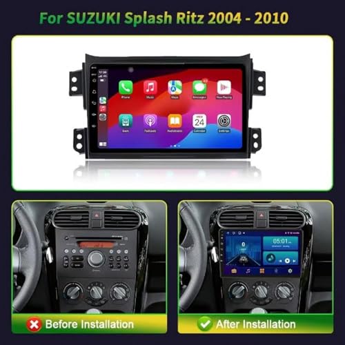 Radio de coche para Suzuki Splash con cámara trasera que soluciona problemas de aparcamiento 2