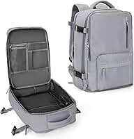 Mochila de Viagem Grande Tipo Mala – Bagagem de Cabine Aprovada – Impermeável com Compartimento para Notebook e Sapato – Unissex