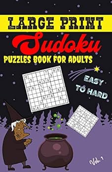 Large Print Sudoku Puzzles Book for Adults - Easy to Hard: Sudoku Book with One Puzzle Per Page - 101 Puzzles - 3 Levels - Volume 1 - 5,5'' x 8,5''