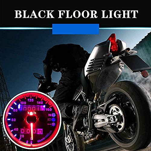 Image of Vagary Universal Motorcycle Dual Odometer Speedometer Gauge LED Background Light Analog Speedometer (Universal for Bike), Pack of 1, Black