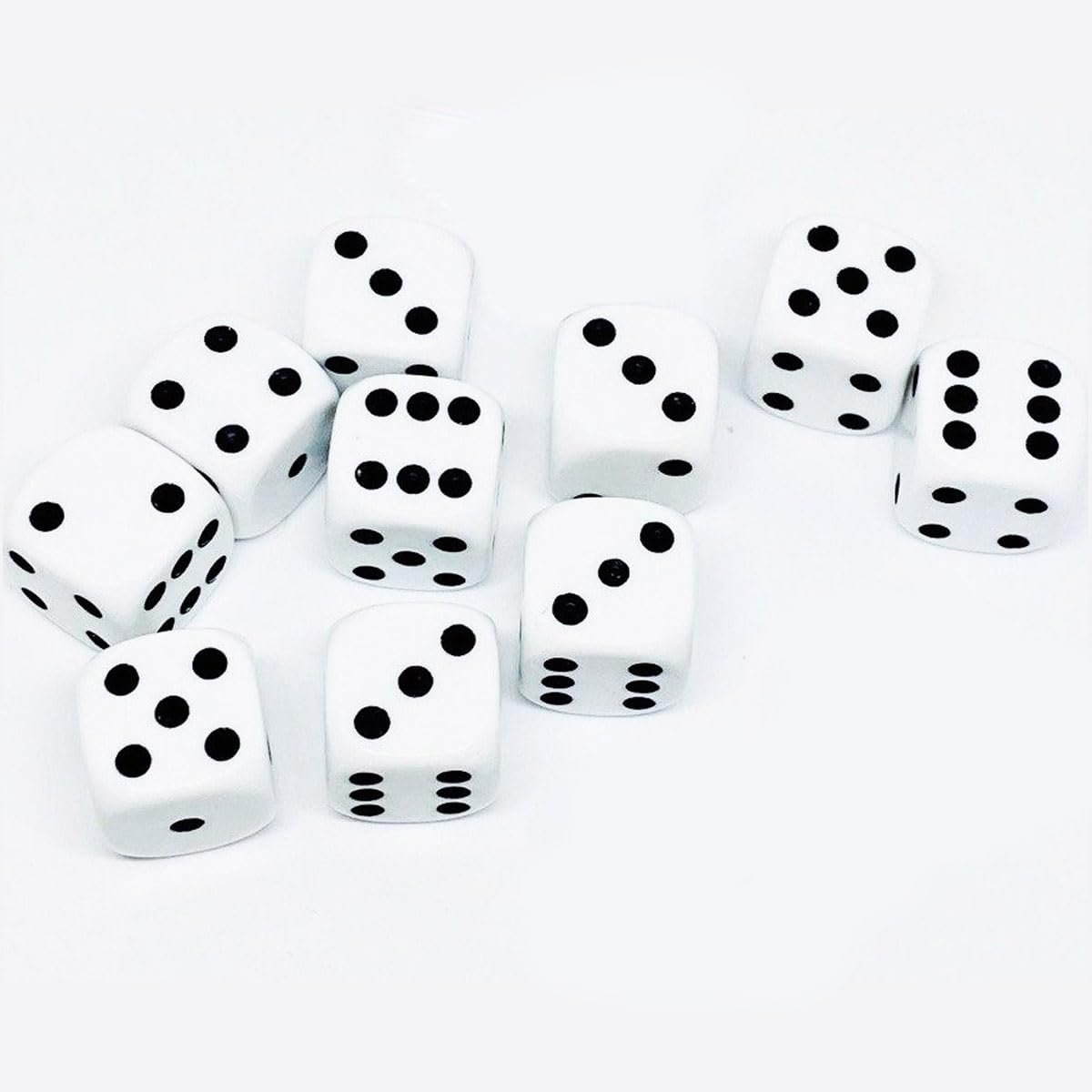 Lot de 100pcs Dés à Jouer Jeu de Société Café en Acrylique Spot Dices 16mm