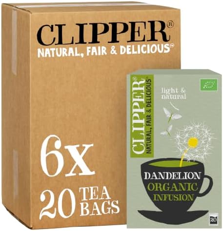 Clipper Organic Dandelion Herbal Infusions Tea 6 x 20 Teabags