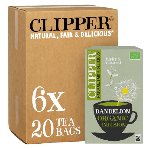 Image of Clipper Organic Dandelion Herbal Infusions Tea 6 x 20 Teabags
