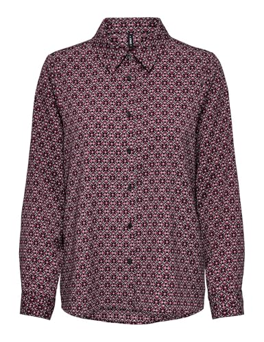 T-Shirt ONLY Onlnova Life Elite Bordeaux idéal pour un look de bureau élégant
