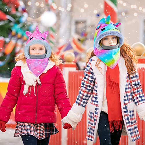 Kids Winter Windproof Hat, Unisex Children Heavyweight Balaclava For Kids, Ski Mask With Thick Warm Fleece Face Cover #TOP1