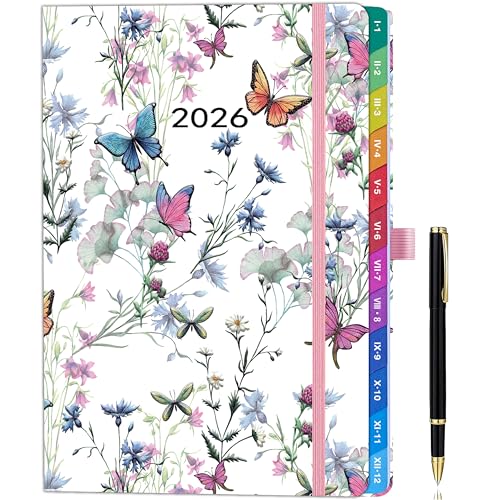 Agenda 2026 Semana Vista A5 – Planificador elegante con pestañas mensuales, bolígrafo y bolsillo – Organizador diario de enero a diciembre Agenda 2026 Semana Vista A5 – Planificador elegante con pestañas mensuales, bolígrafo y bolsillo – Organizador diario de enero a diciembre