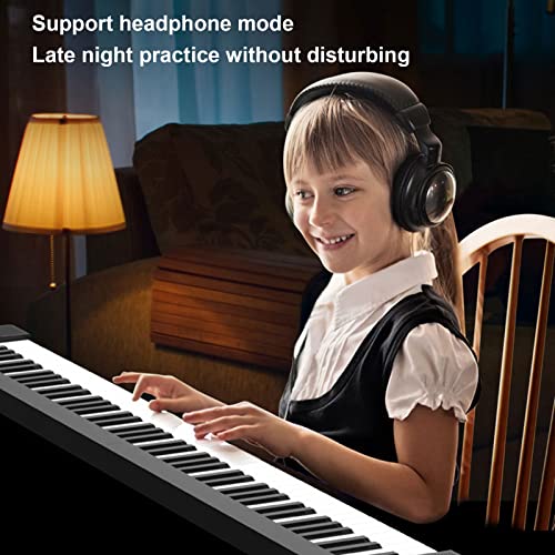 Clavier de piano 88 touches Piano numérique pliable Haut-parleur stéréo intégré Batterie rechargeable avec connexion MIDI Bluetooth Piano électrique professionnel adapté aux débutants - Les Beatles, Paul McCartney, John Lennon, RIngo Starr, George Harrison Clavier de piano 88 touches Piano numérique pliable Haut-parleur stéréo intégré Batterie rechargeable avec connexion MIDI Bluetooth Piano électrique professionnel adapté aux débutants – Image 6